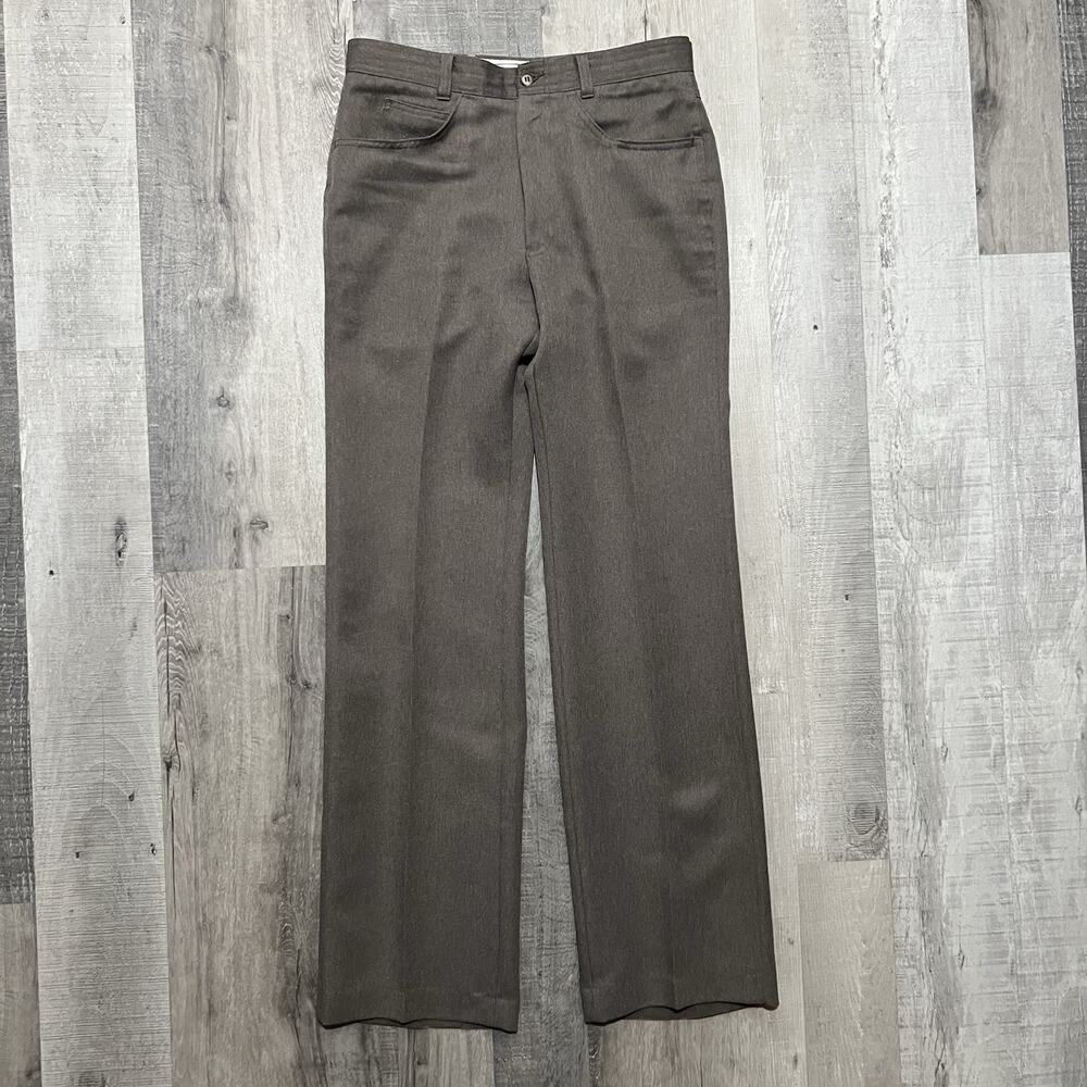 Vintage Levis Panatela Sportwears Mens Pleated Dress Trouser Pants Brown/Gray 32
